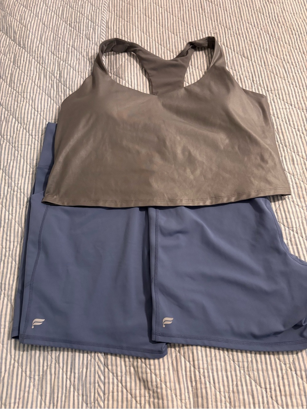 FABLETICS BUNDLE Athletic Racerback Crop Top and Active Shorts